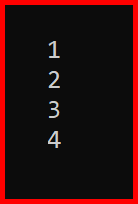 Picture showing the output of arrays in python